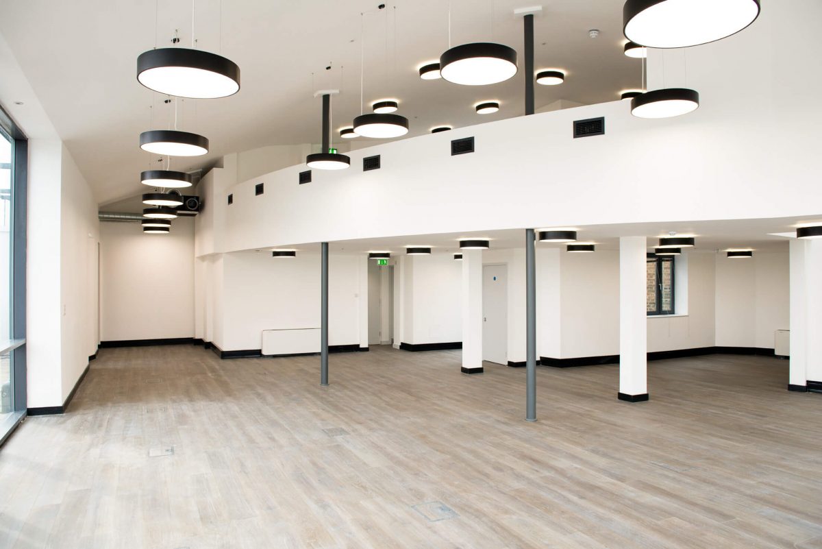 minimalist two floor space